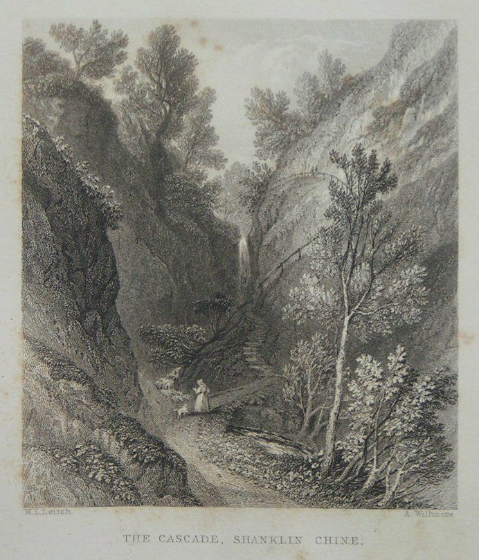 Print - The Cascade, Shanklin Chine - Willmore